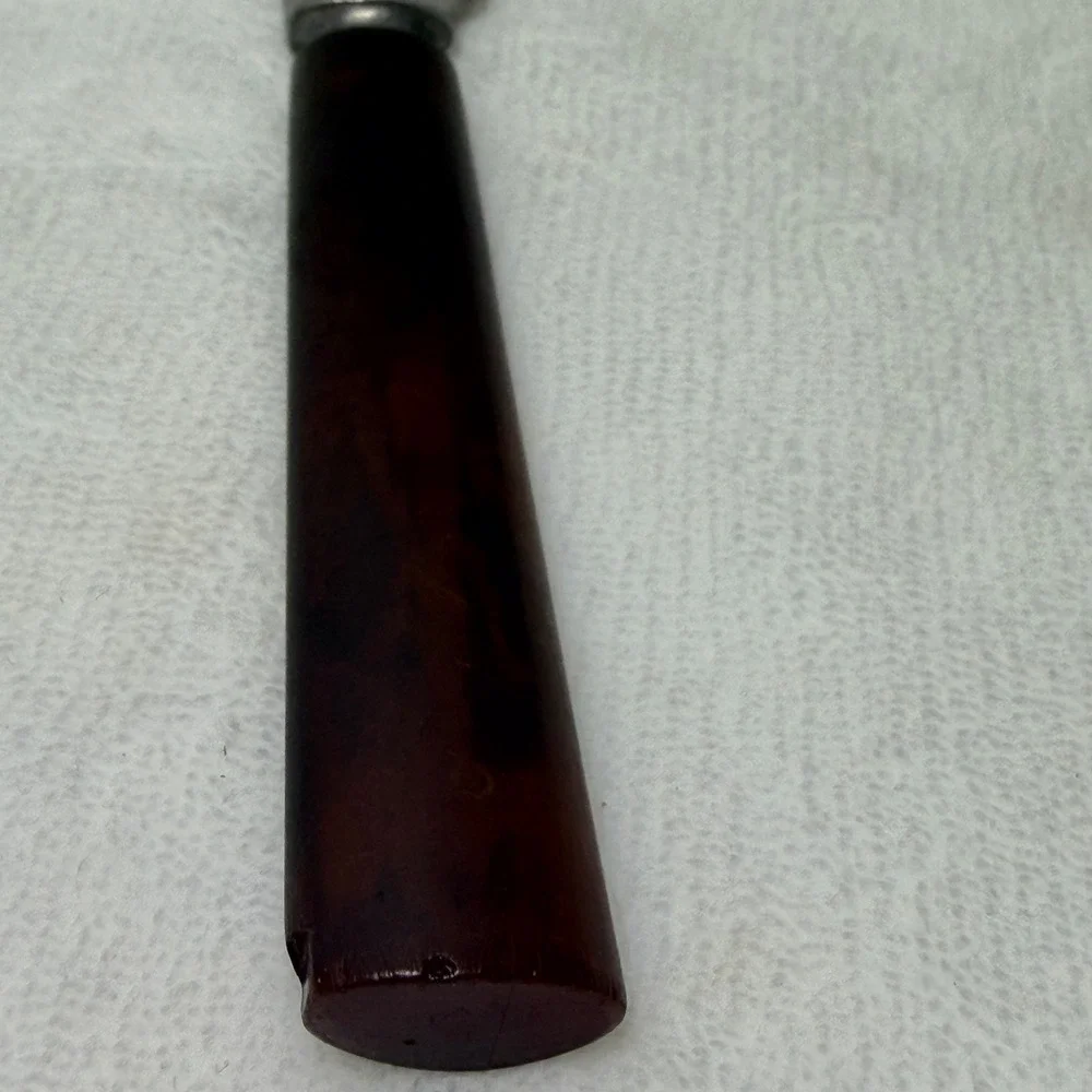 VTG GSC Co. Brown Bakelite Butter Knife With Nice Marbeling Collectible MCM